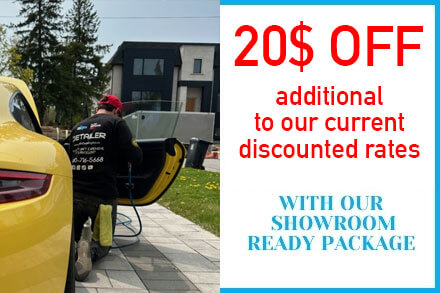20$ off additional to our current discounted rates. With our showroom ready package